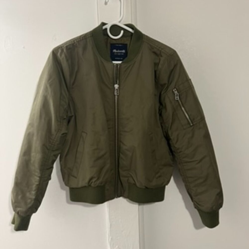 Madewell Green Bomber Jacket